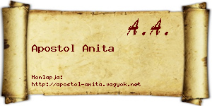 Apostol Anita névjegykártya